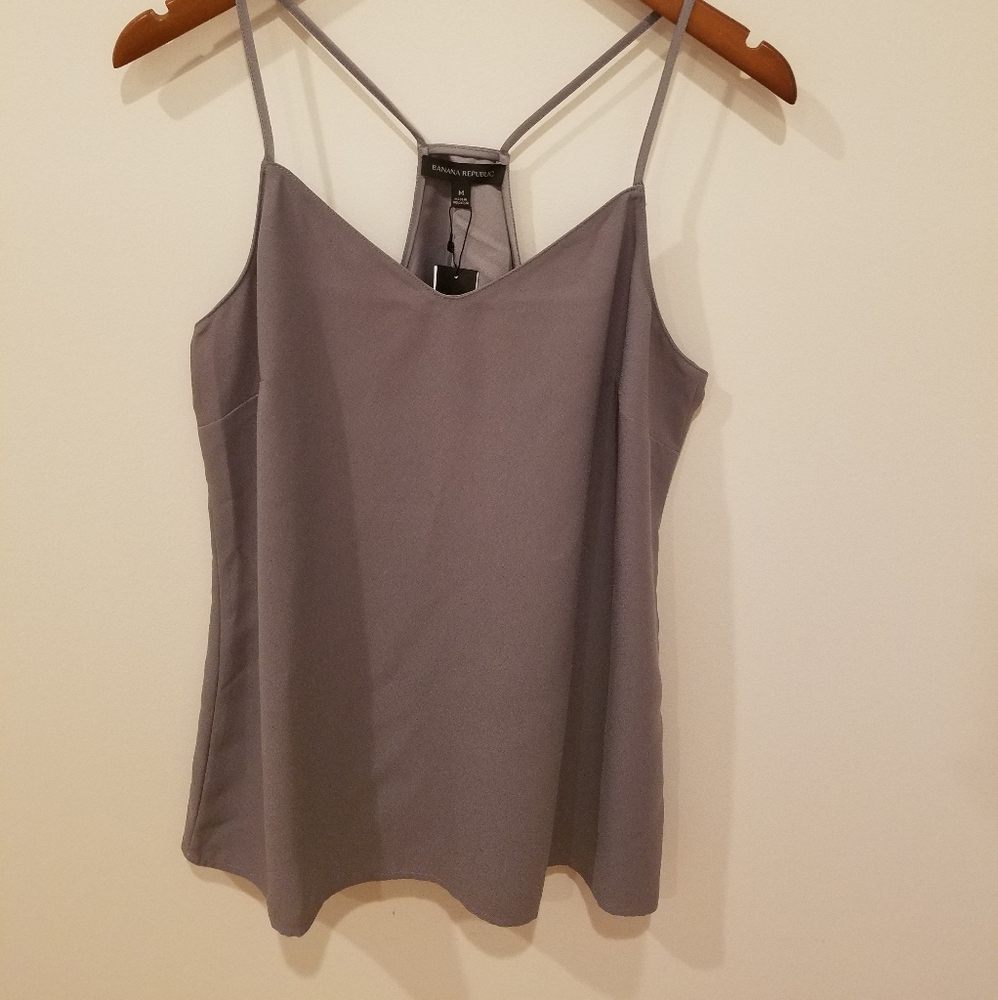 Banana Republic Gray Racerback Camisole
